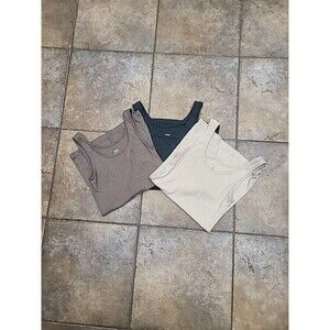 Merona Tank Top Women’s S Set Of 3 Blush ,Brown ,gray 3pc